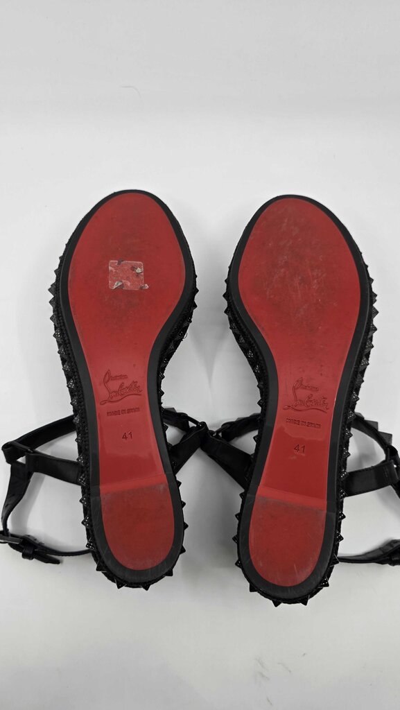 Louboutin Pyraclou 60 Studded Leather Platforms