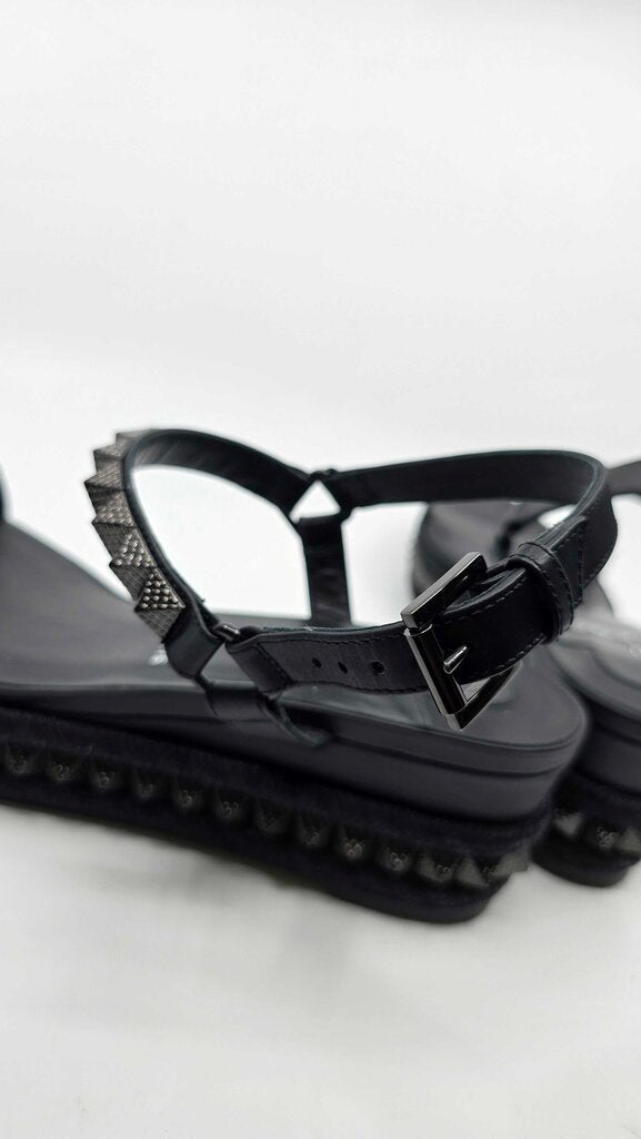 Louboutin Pyraclou 60 Studded Leather Platforms