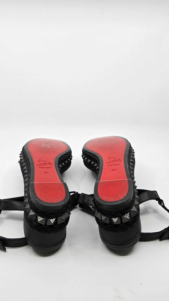 Louboutin Pyraclou 60 Studded Leather Platforms