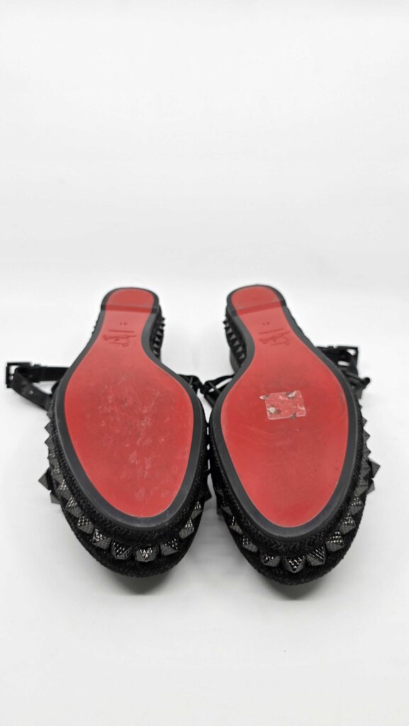 Louboutin Pyraclou 60 Studded Leather Platforms