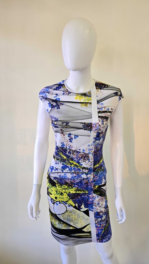 Clover Canyon Fitted Floral Printed Dress