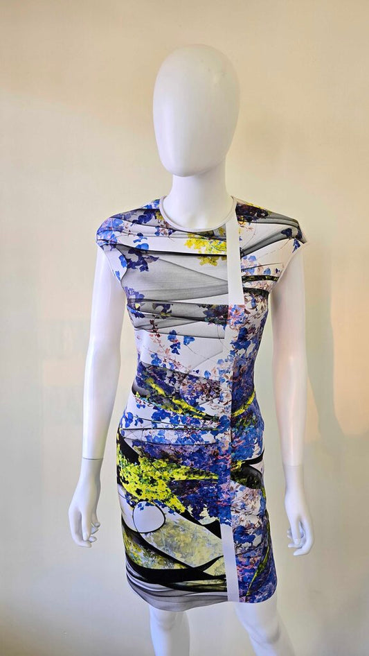 Clover Canyon Fitted Floral Printed Dress