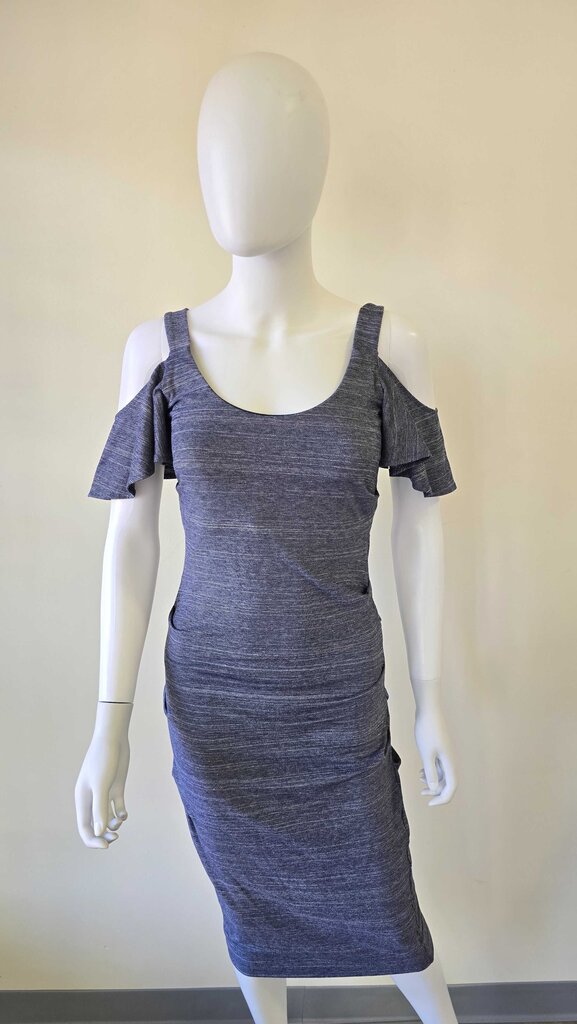 Nicole Miller Atelier Cold Shoulder Midi Dress