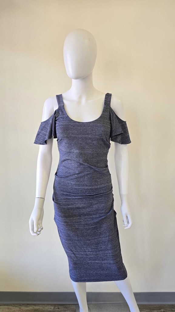 Nicole Miller Atelier Cold Shoulder Midi Dress