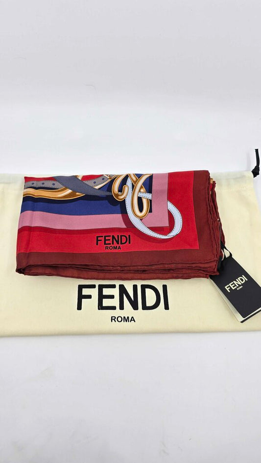 Fendi Printed Silk Scarf