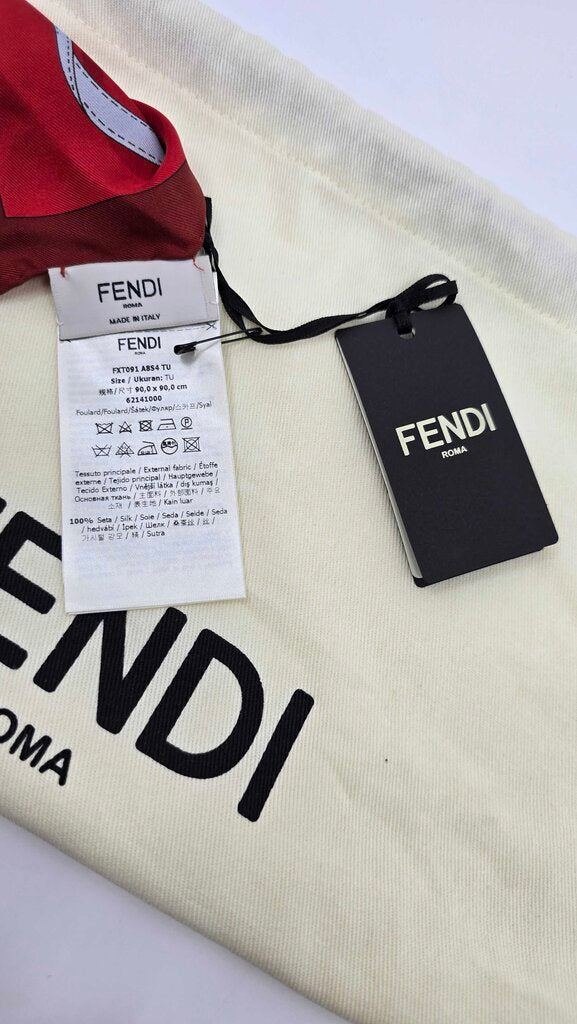 Fendi Printed Silk Scarf