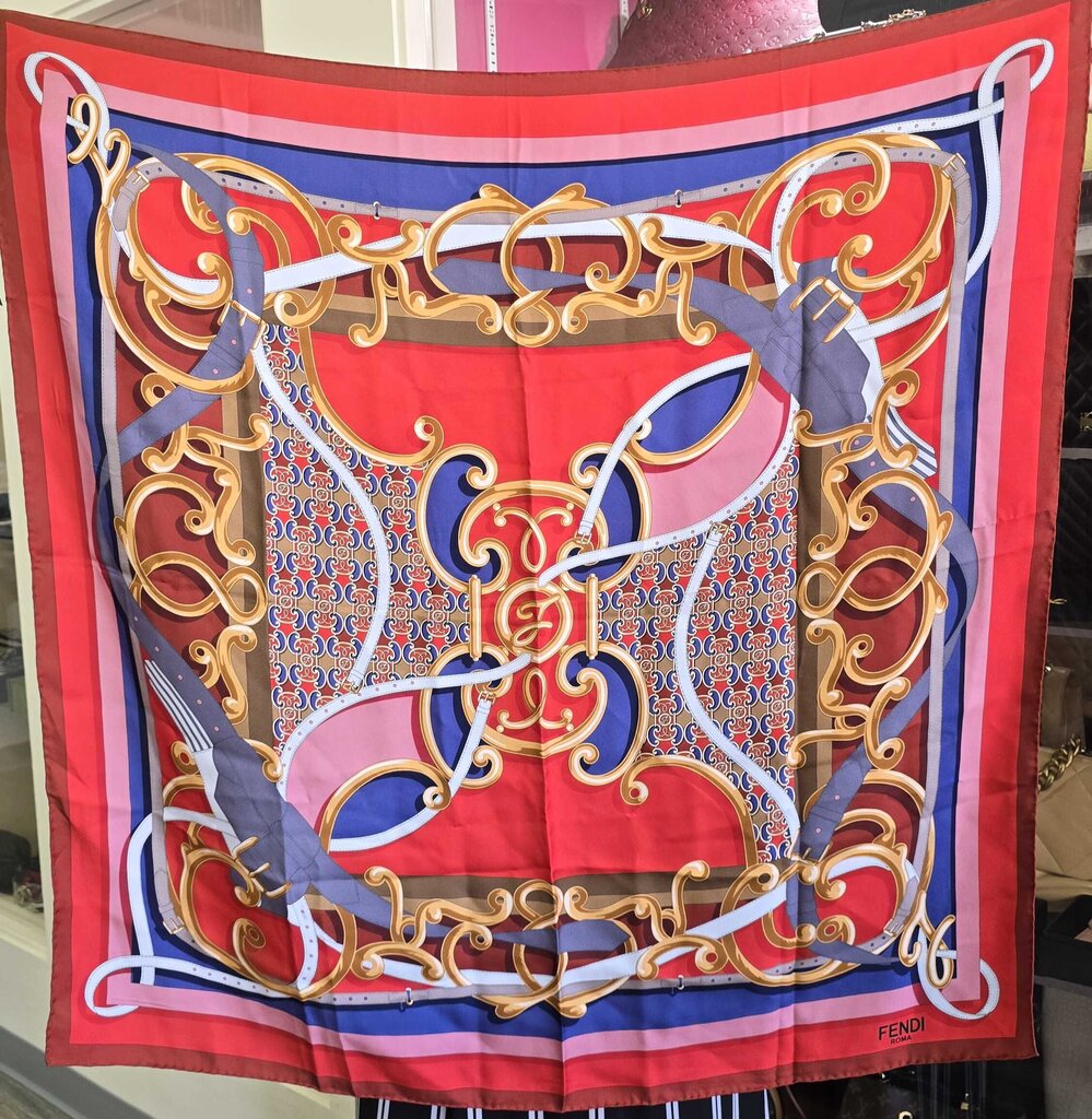 Fendi Printed Silk Scarf