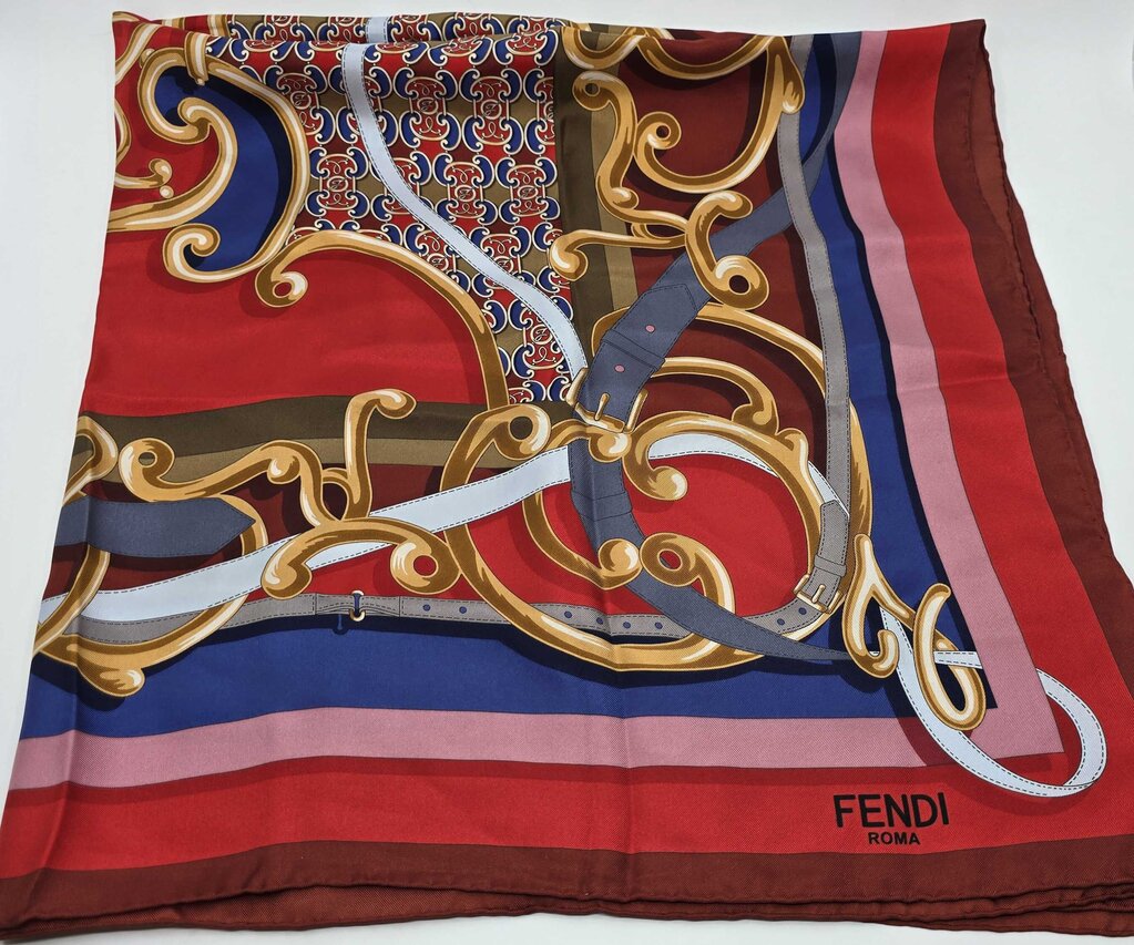 Fendi Printed Silk Scarf