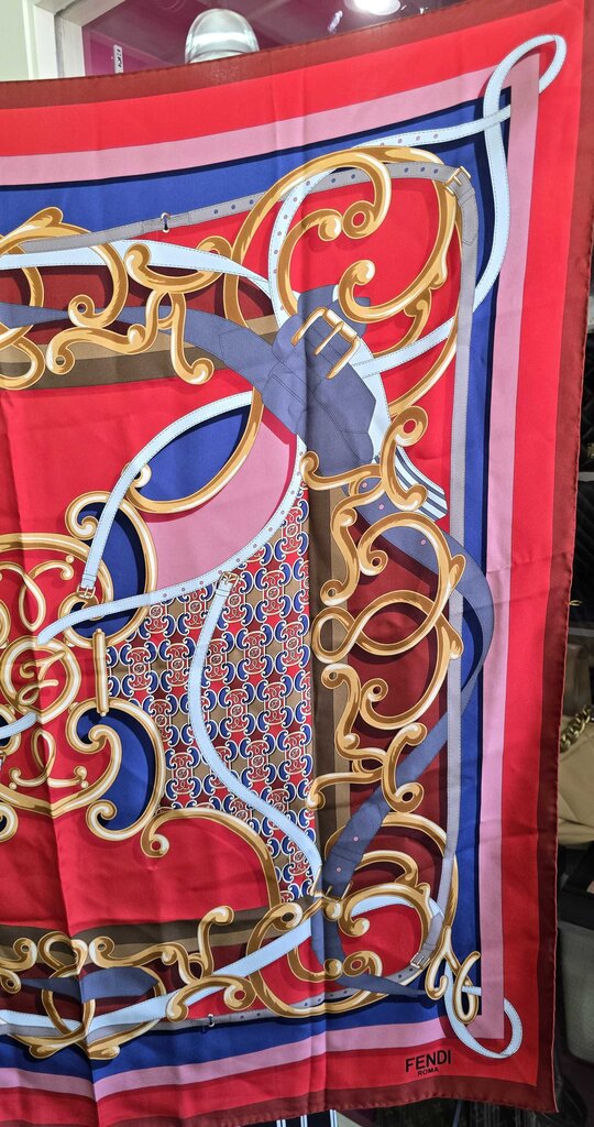 Fendi Printed Silk Scarf