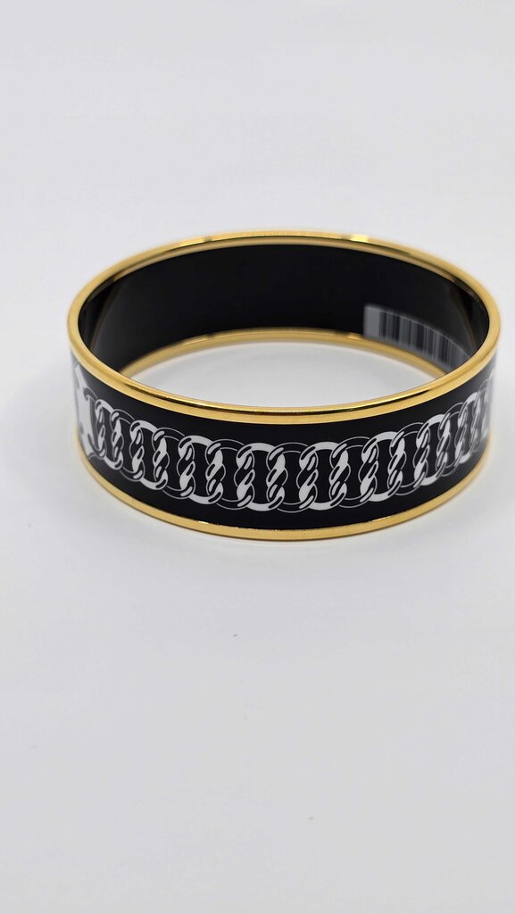 Hermes Reactions en Chaines Wide Enamel Bangles