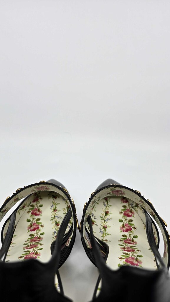 Gucci Bee Accent Slingback Pumps