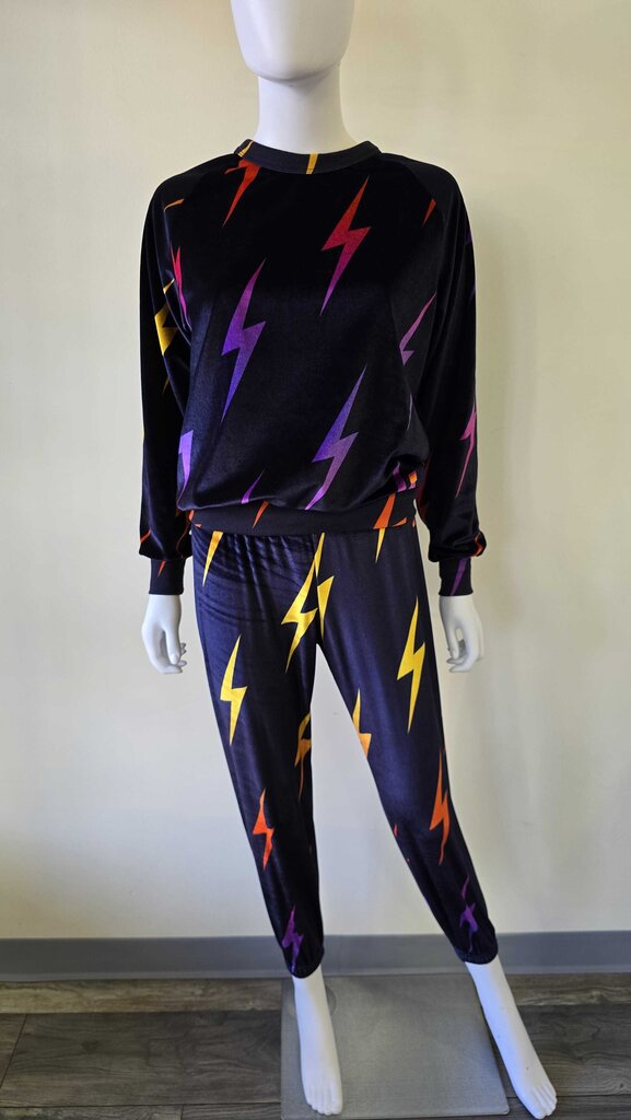 Aviator Nation Velvet Top/Pant Set