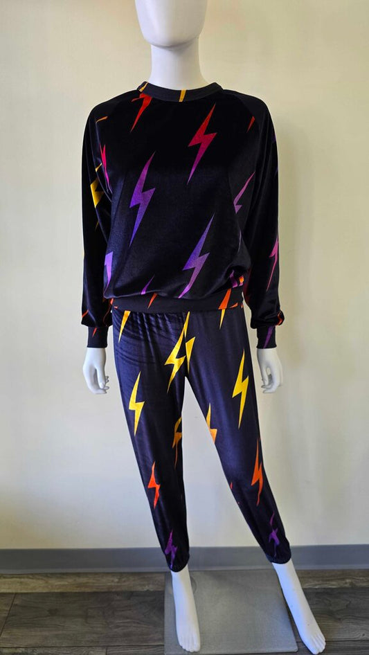 Aviator Nation Velvet Top/Pant Set