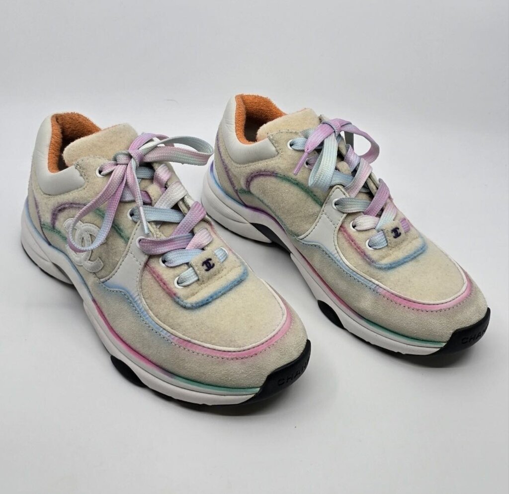 Chanel Wool & Suede Sneakers