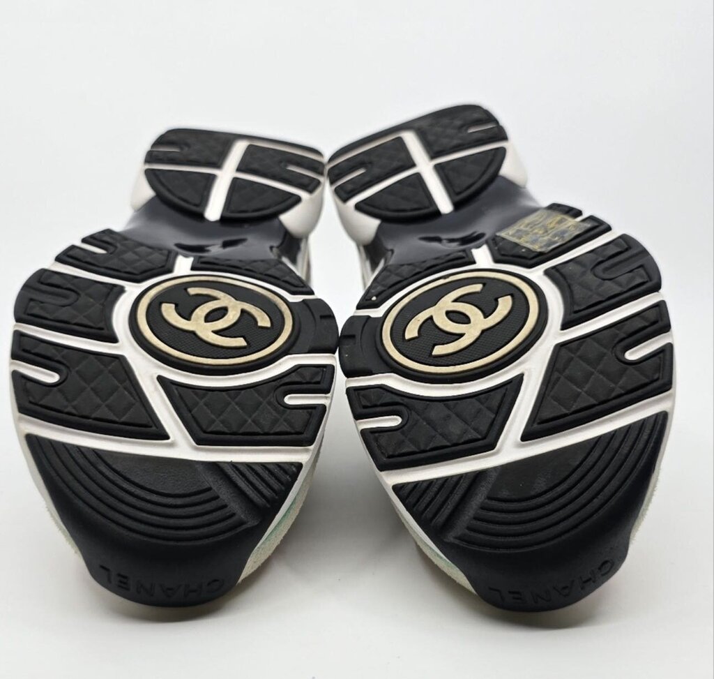 Chanel Wool & Suede Sneakers