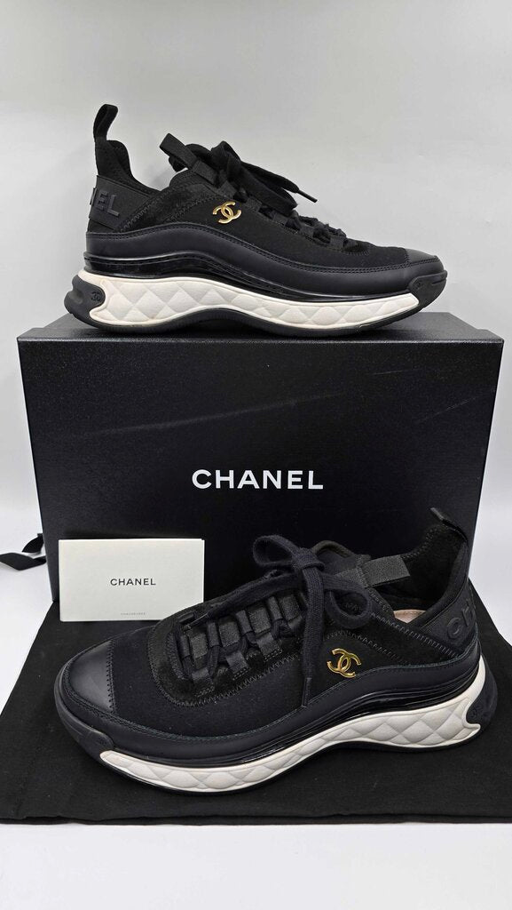 Chanel Interlocking CC Logo Sneakers