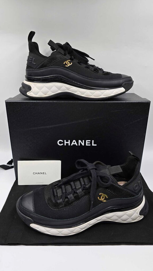 Chanel Interlocking CC Logo Sneakers