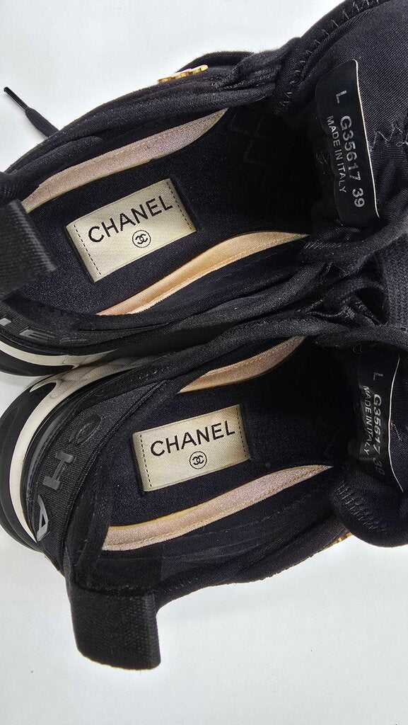 Chanel Interlocking CC Logo Sneakers