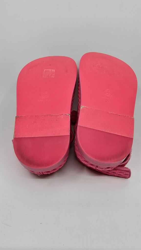 Chanel 22S Knit Fabric Velcro Dad Sandals