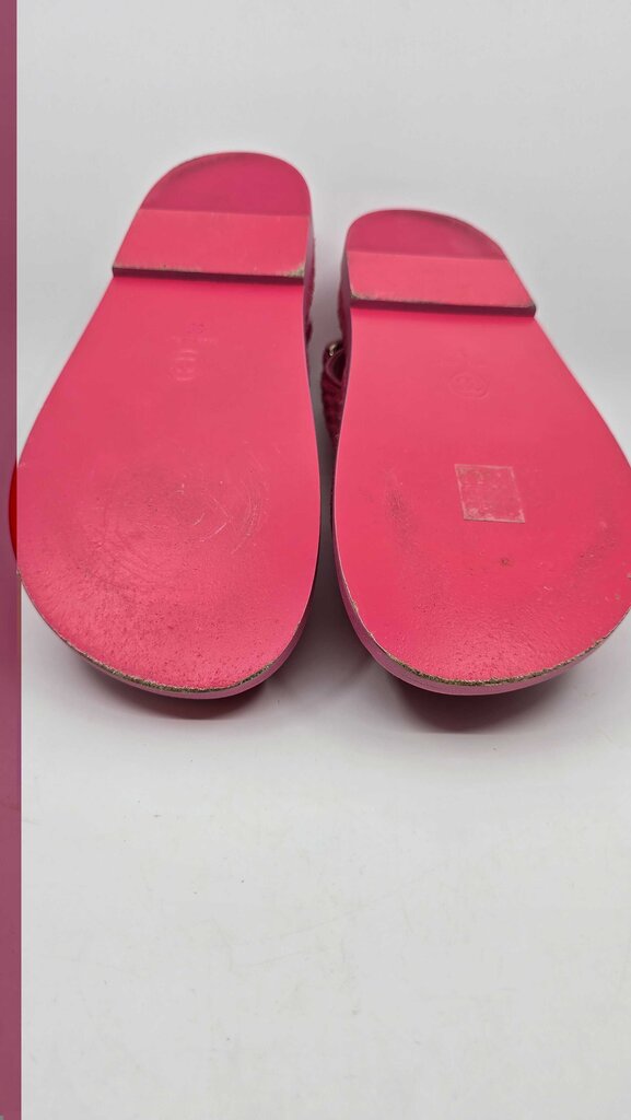 Chanel 22S Knit Fabric Velcro Dad Sandals