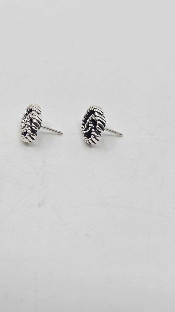 Gucci Marmont Stud Earrings in Aged Silver