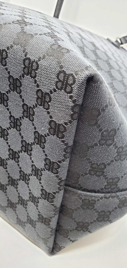 GUCCI X BALENCIAGA THE HACKER PROJECT LARGE BB CANVAS OPHIDIA TOTE