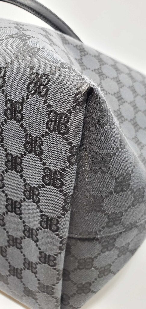 GUCCI X BALENCIAGA THE HACKER PROJECT LARGE BB CANVAS OPHIDIA TOTE