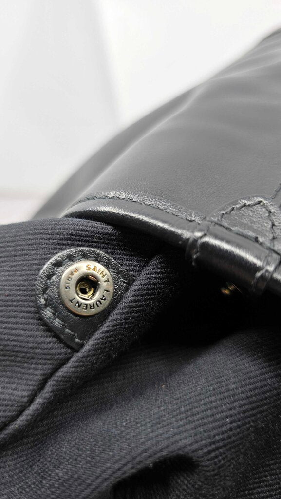 YSL Teddy Supple Leather Shopping Bag