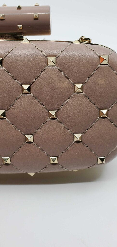 Valentino Rockstud Clutch Bag - Poudre