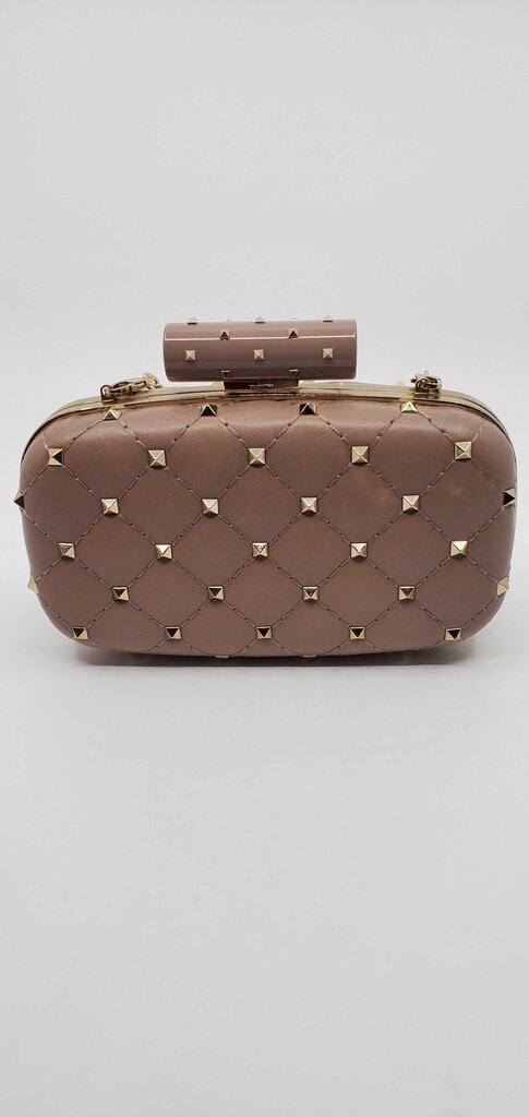 Valentino Rockstud Clutch Bag - Poudre