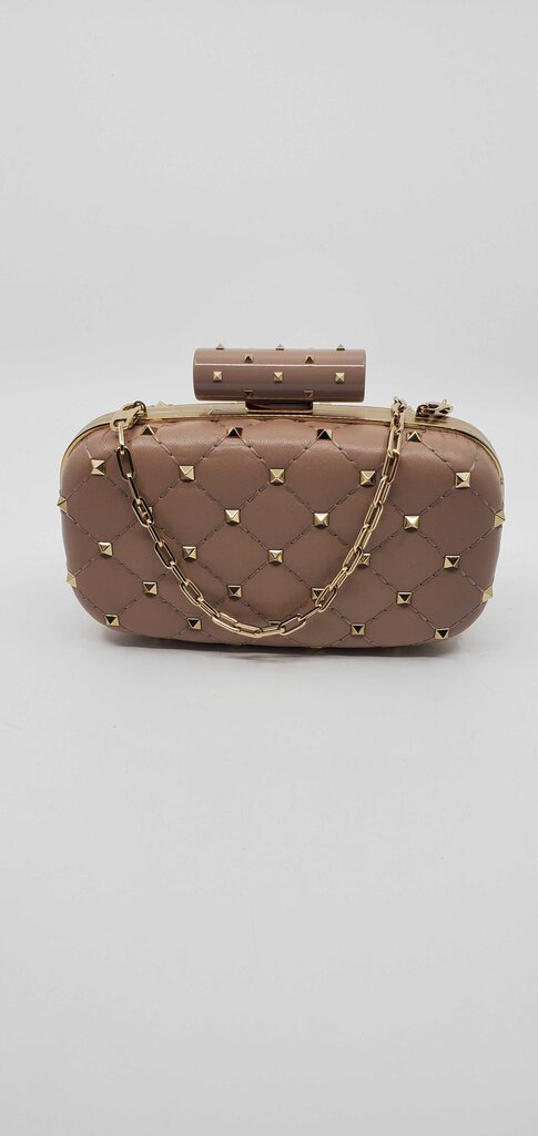 Valentino Rockstud Clutch Bag - Poudre
