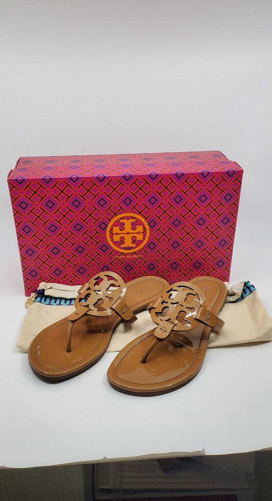 Tory Burch Patent Miller Slides