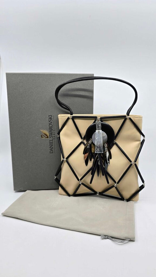 Swarovski Embellishe Small Top Handle Bag