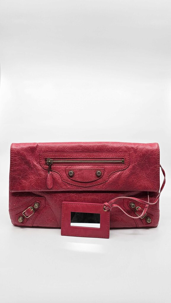 Balenciaga Lambskin GH Envelope Clutch