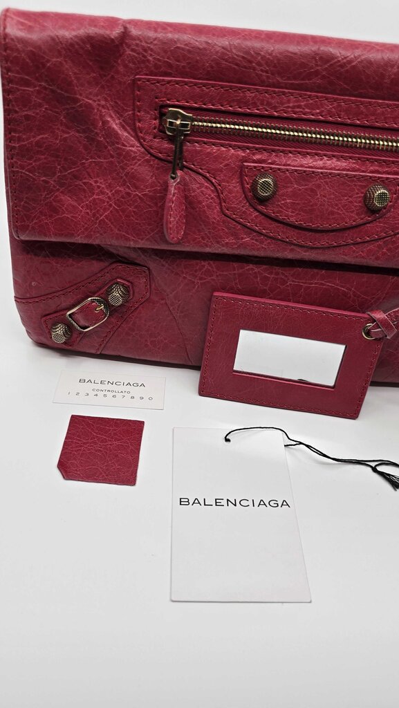 Balenciaga Lambskin GH Envelope Clutch