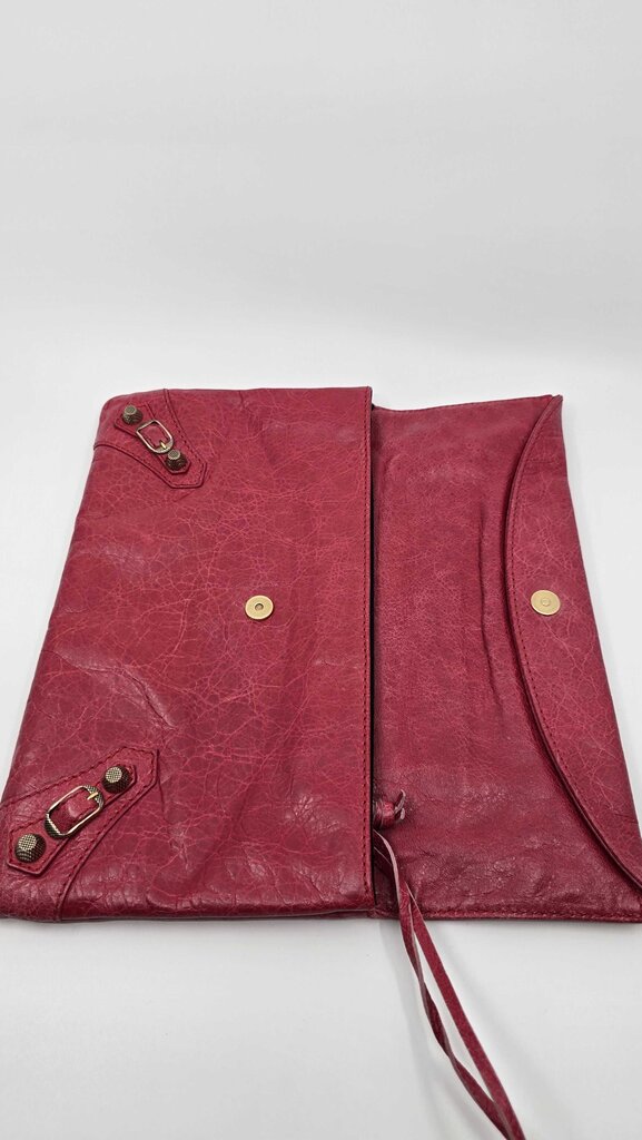 Balenciaga Lambskin GH Envelope Clutch