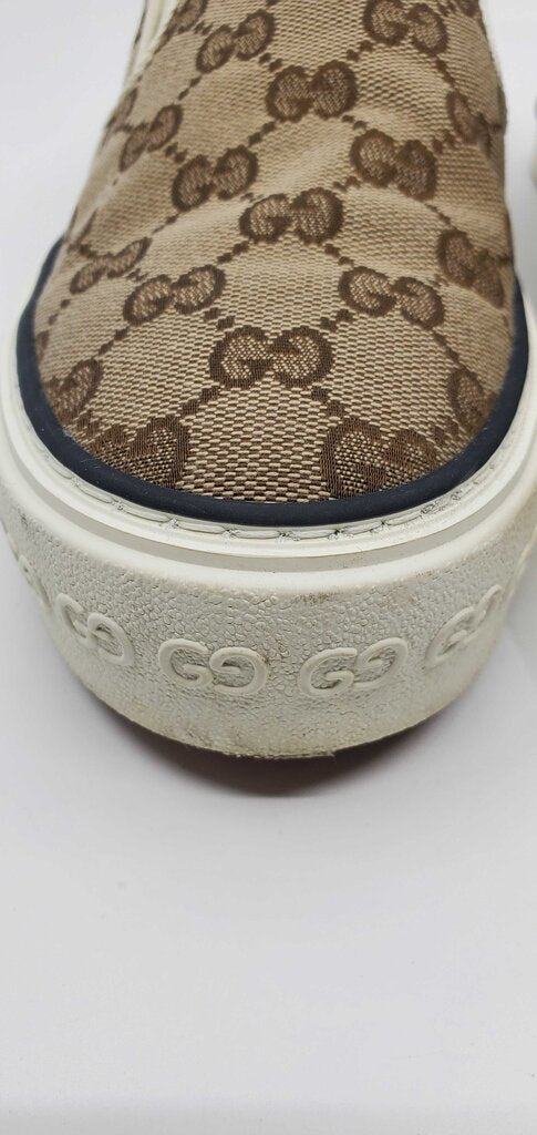 Gucci Tennis Slip On GG Canvas Sneakers