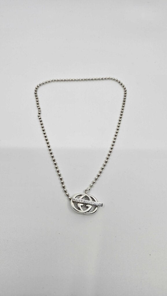 Gucci Britt GG Toggle Necklace