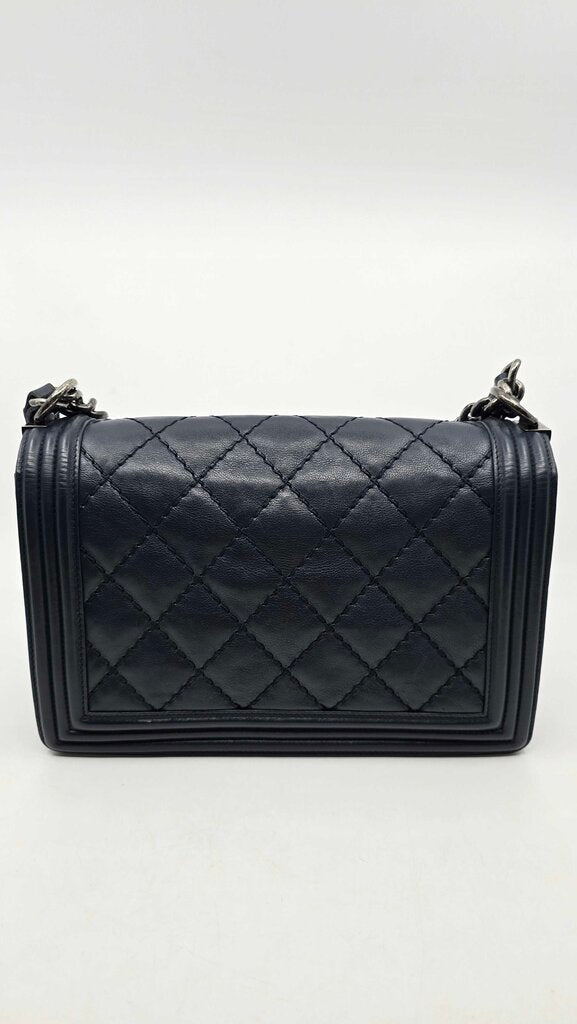 Chanel Double Stitch Lambskin Boybag