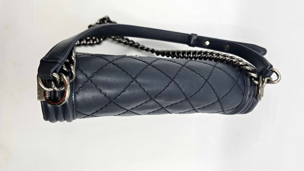 Chanel Double Stitch Lambskin Boybag