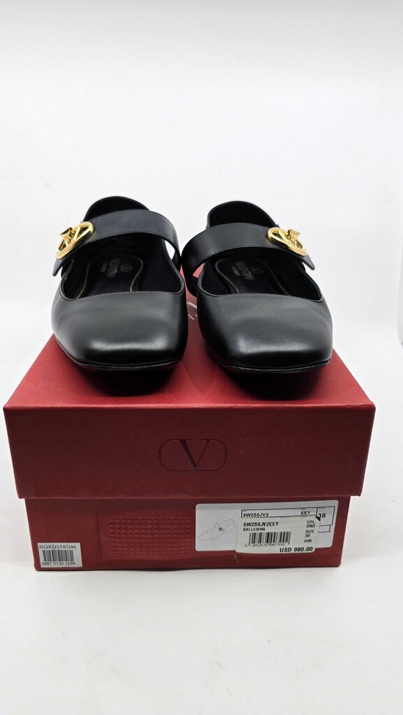 Valentino VLOGO Locker Mary Jane Ballerina Flats