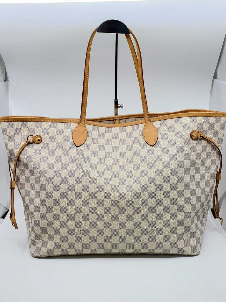 Louis Vuitton Neverfull GM Damier Azur w/ Pouch