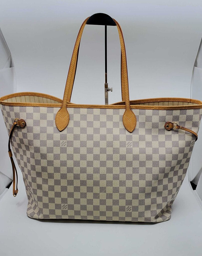 Louis Vuitton Neverfull GM Damier Azur w/ Pouch