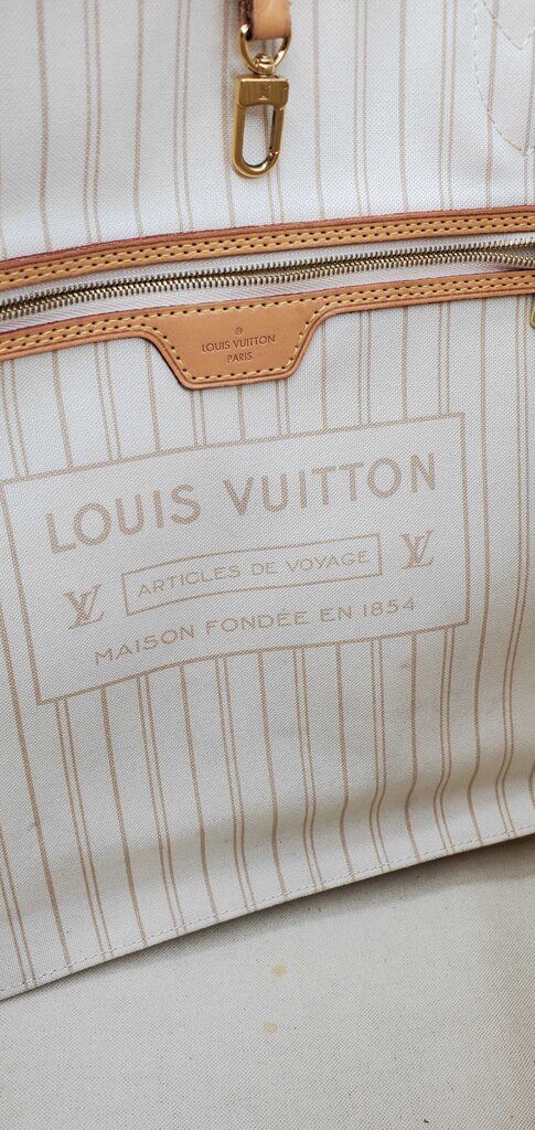 Louis Vuitton Neverfull GM Damier Azur w/ Pouch