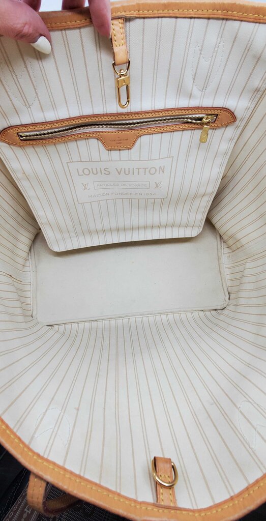 Louis Vuitton Neverfull GM Damier Azur w/ Pouch