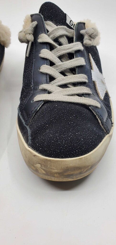 Golden Goose Shearling Sneaker Mules