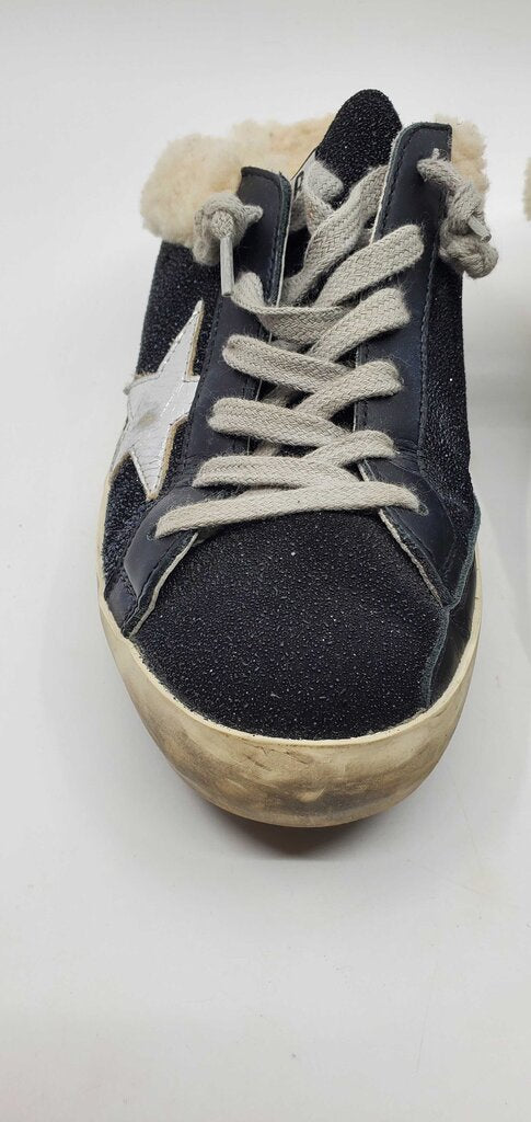 Golden Goose Shearling Sneaker Mules