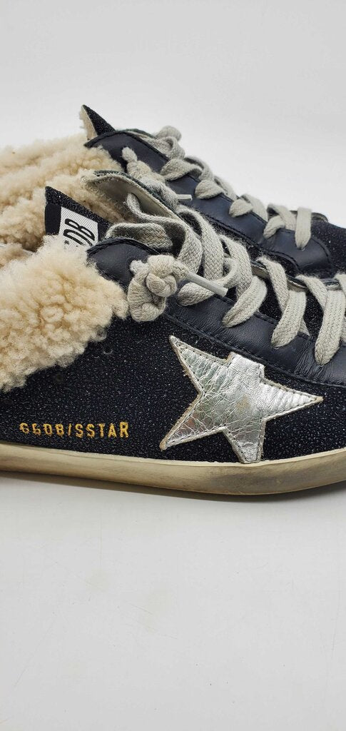 Golden Goose Shearling Sneaker Mules