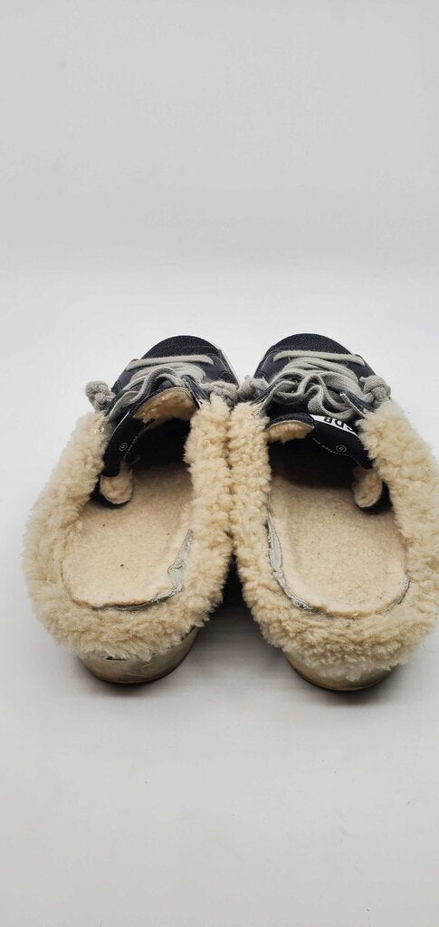 Golden Goose Shearling Sneaker Mules