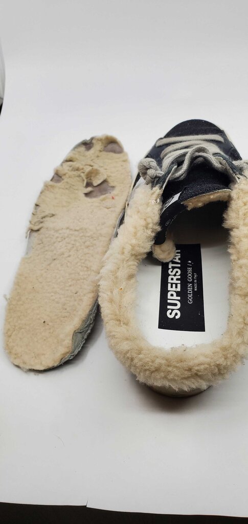 Golden Goose Shearling Sneaker Mules